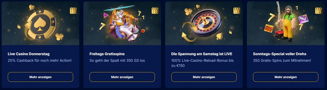 Boni bei Fiesta Slots